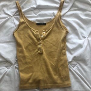 Brandy Melville yellow tank top